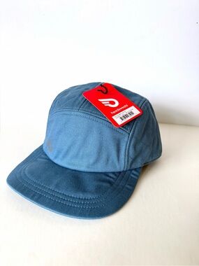 NWT Headsweats 5 Panel Run Race Jog Strapback Hat Lightweight Quilted Cap OSFM